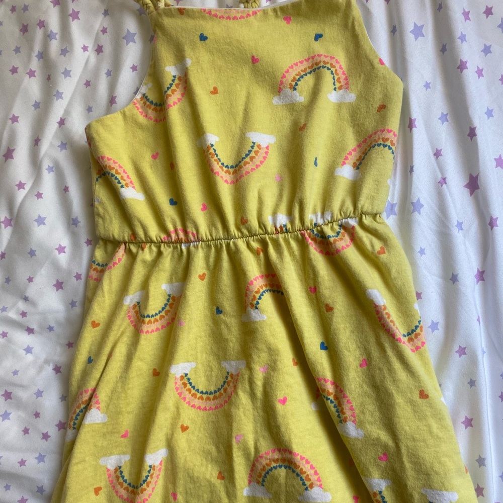 Girls Spring Rainbow Dress